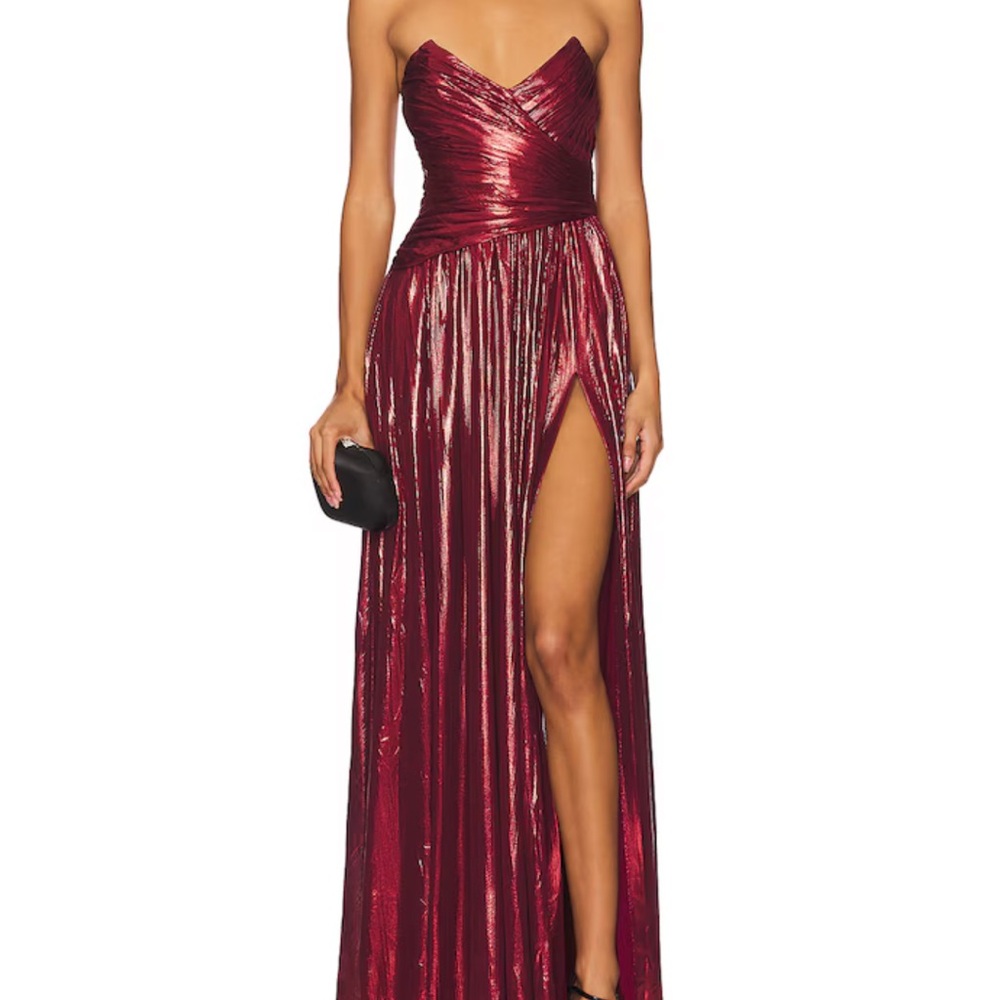 Retrofete Metallic Red Gown